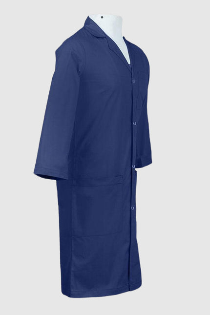 Panda Uniform Unisex Snap Front 40 Inch Three-Quarter Sleeves Lab Coat