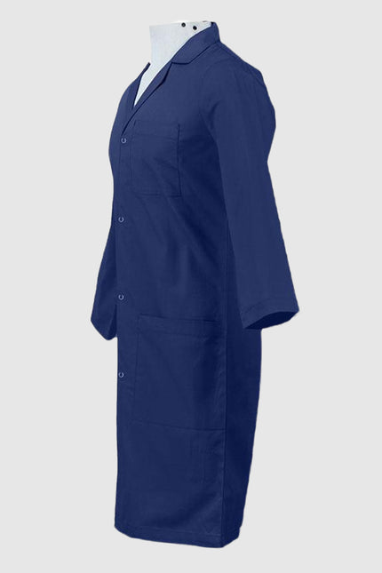 Panda Uniform Unisex Snap Front 40 Inch Three-Quarter Sleeves Lab Coat