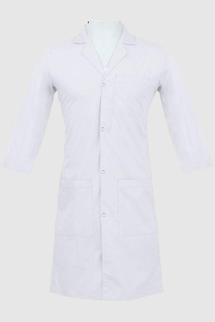 Panda Uniform Unisex Snap Front 40 Inch Three-Quarter Sleeves Lab Coat