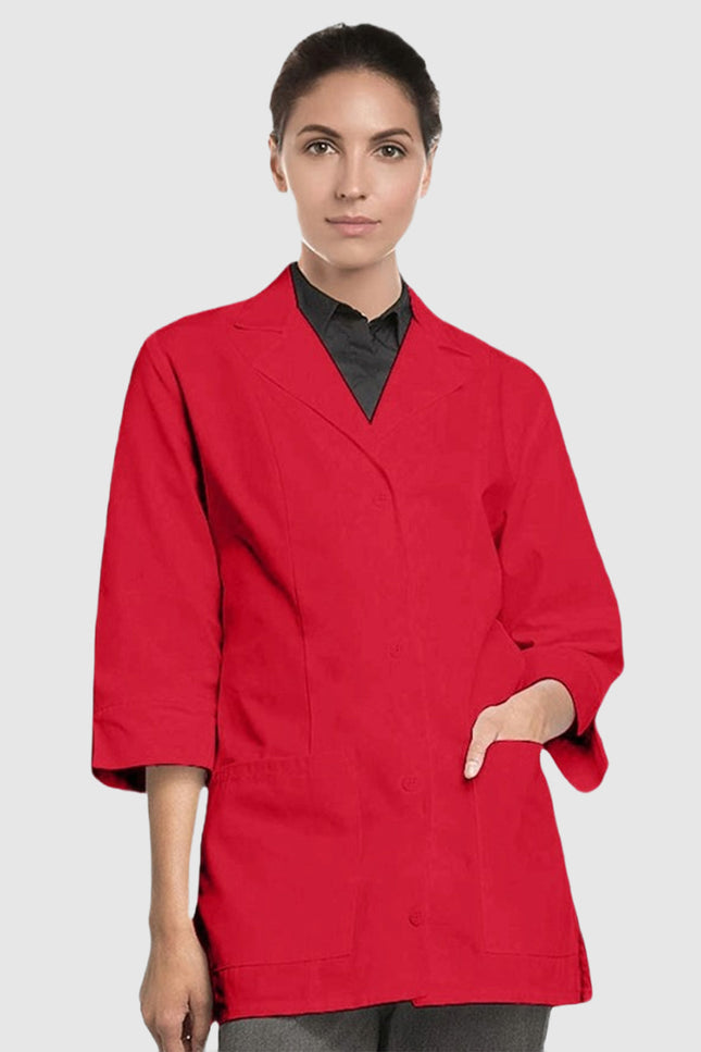 Panda Uniform Women's 30 Inch length Colored Lab Coat - Made In USA