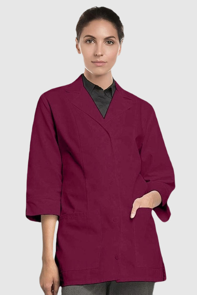 Panda Uniform Women's 30 Inch length Colored Lab Coat - Made In USA