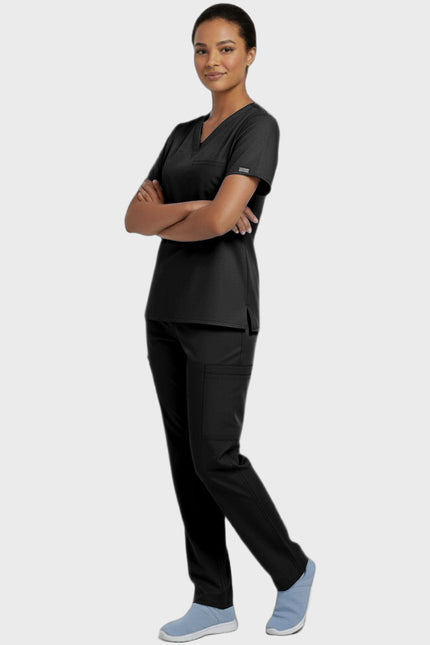 Panda Uniform Unisex V-neck Tunic Nursing Scrub Top