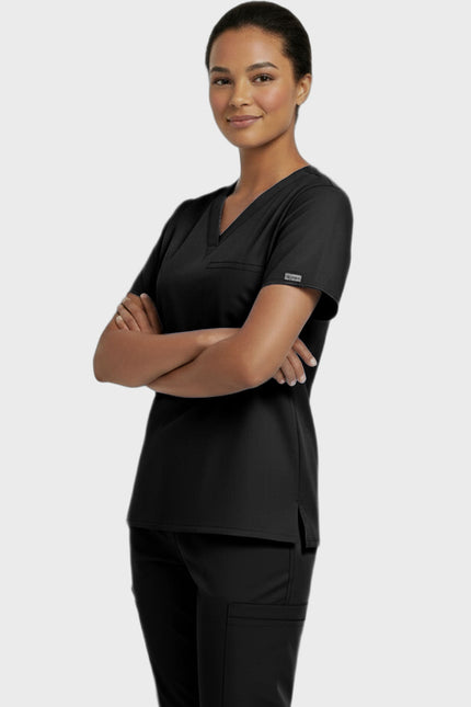 Panda Uniform Unisex V-neck Tunic Nursing Scrub Top