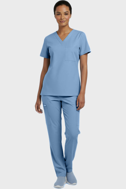 Panda Uniform Unisex V-neck Tunic Nursing Scrub Top