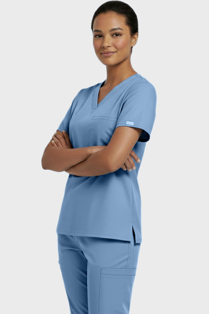 Panda Uniform Unisex V-neck Tunic Nursing Scrub Top