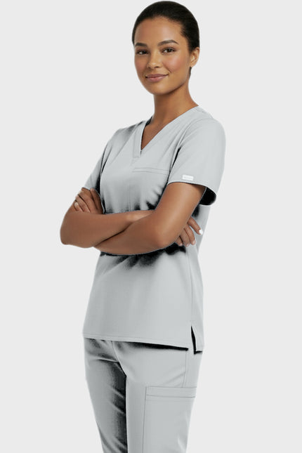 Panda Uniform Unisex V-neck Tunic Nursing Scrub Top