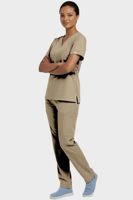 Panda Uniform Unisex V-neck Tunic Nursing Scrub Top