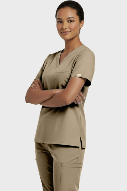 Panda Uniform Unisex V-neck Tunic Nursing Scrub Top