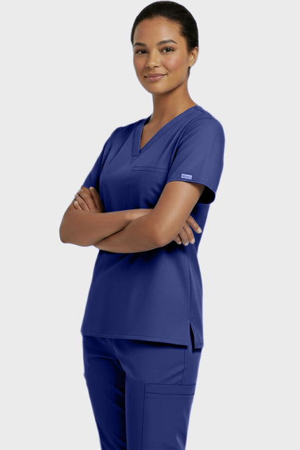Panda Uniform Unisex V-neck Tunic Nursing Scrub Top