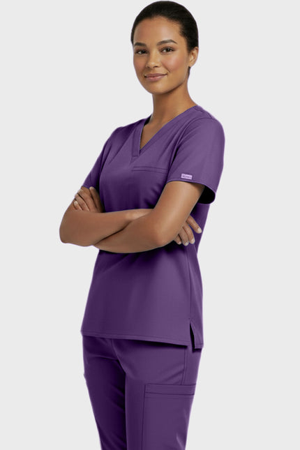 Panda Uniform Unisex V-neck Tunic Nursing Scrub Top