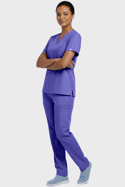 Panda Uniform Unisex V-neck Tunic Nursing Scrub Top