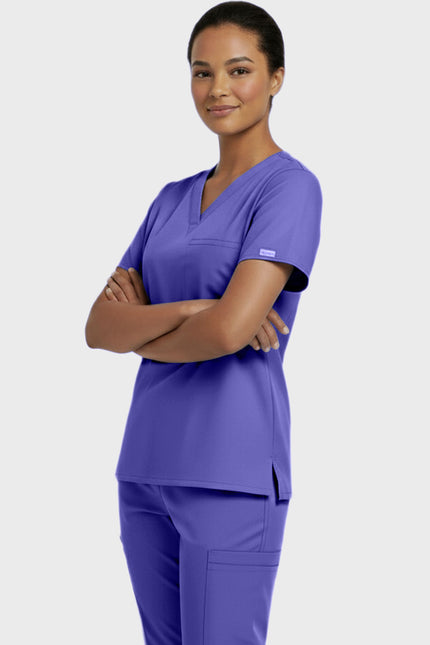 Panda Uniform Unisex V-neck Tunic Nursing Scrub Top