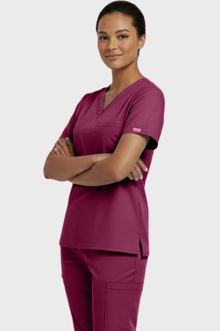 Panda Uniform Unisex V-neck Tunic Nursing Scrub Top