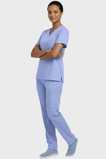 Panda Uniform Unisex V-neck Tunic Nursing Scrub Top