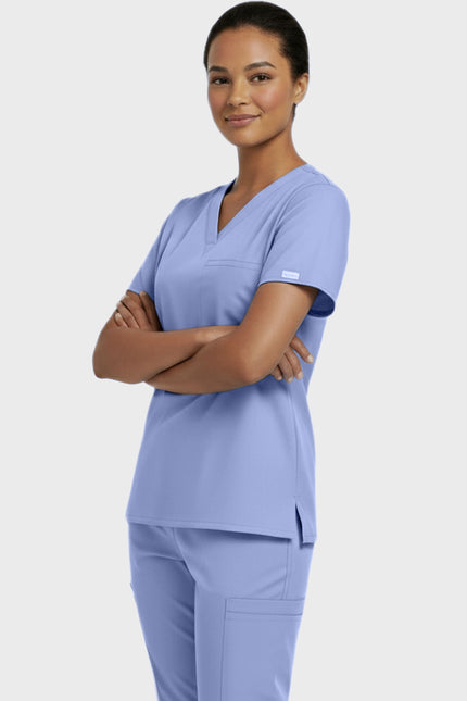 Panda Uniform Unisex V-neck Tunic Nursing Scrub Top