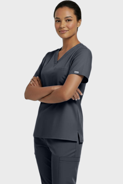 Panda Uniform Unisex V-neck Tunic Nursing Scrub Top