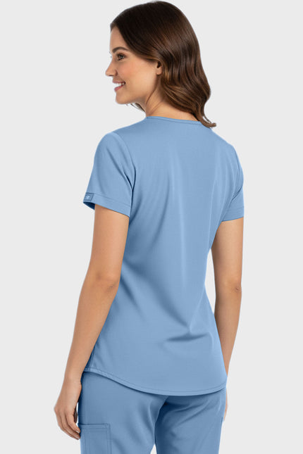 Panda Uniform Women's V-Neck Tunic Scrub Top