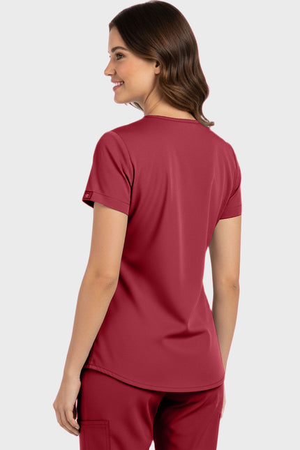 Panda Uniform Women's V-Neck Tunic Scrub Top