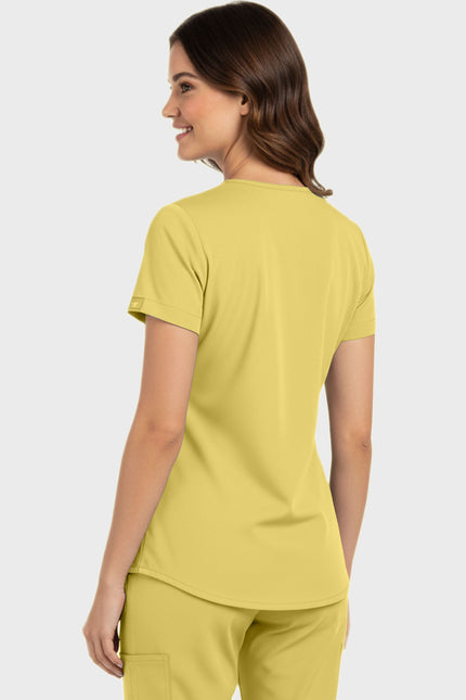 Panda Uniform Women's Shirttail Hem V-Neck Tunic Scrub Top