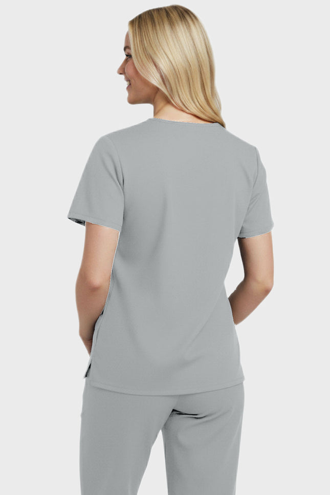 Panda Uniform Women's Two Pocket V-Neck Basic Nurse Scrub Top