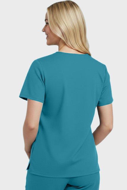 Panda Uniform Women's Two Pocket V-Neck Basic Nurse Scrub Top