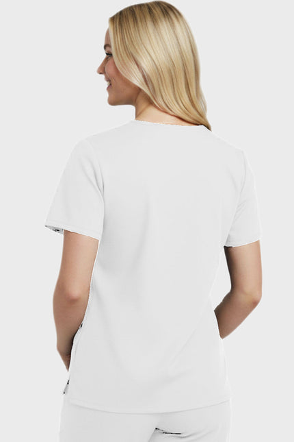 Panda Uniform Women's Two Pocket V-Neck Basic Nurse Scrub Top