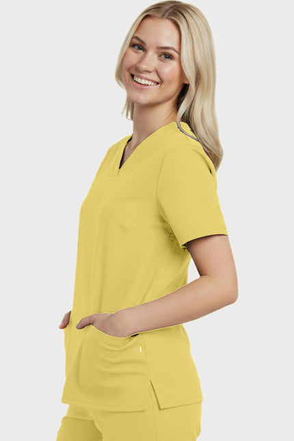 Panda Uniform Women's Two Pocket V-Neck Basic Nurse Scrub Top