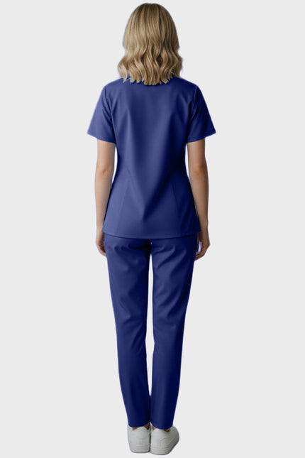 Panda Uniform Women's Three Pocket Split Neck Nursing Scrub Top
