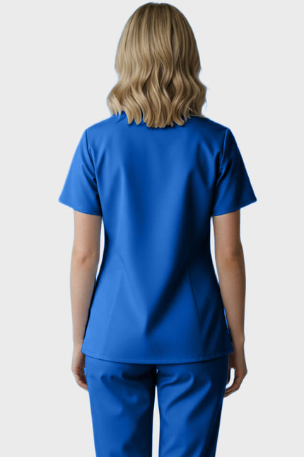 Panda Uniform Women's Three Pocket Split Neck Nursing Scrub Top