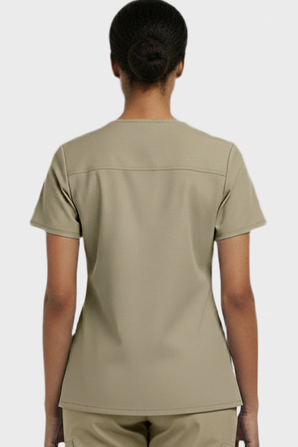 Panda Uniform Women's V-Neck Single Pocket Scrub Top - Made In USA