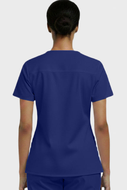 Panda Uniform Women's V-Neck Single Pocket Scrub Top - Made In USA