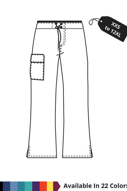 HeedFit Made To Order Women's 31 Inches Single Pocket Flare Leg Medical Scrub Pants