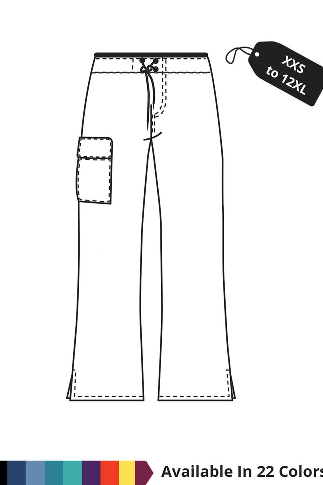HeedFit Made To Order Women's 31 Inches Single Pocket Flare Leg Medical Scrub Pants