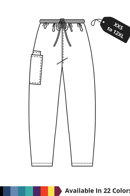 Made To Order Unisex 31 Inches Single Pocket Drawstring Scrub Pants