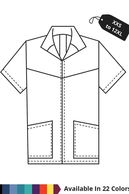 HeedFit Made To Order Men's 32 Inches Two Pocket Zip Front Medical Scrub Jacket