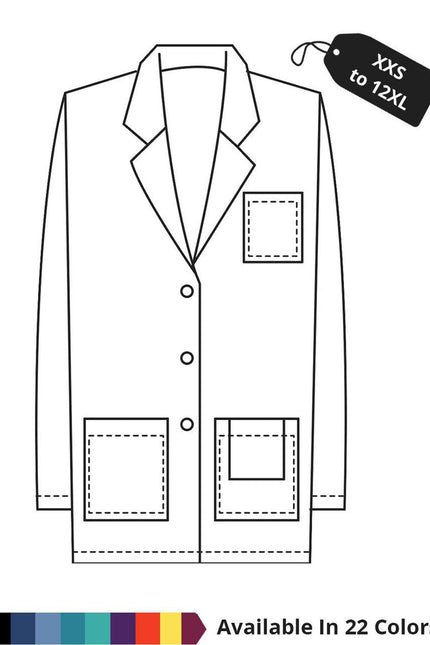 HeedFit Made To Order Women's 32 Inch Short Lab Coat