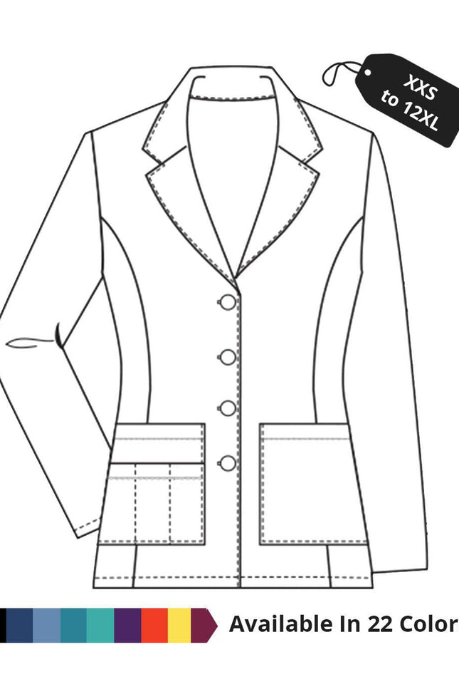 HeedFit Made To Order Women's 29 Inch Long Sleeves Fashion Short Lab Coat