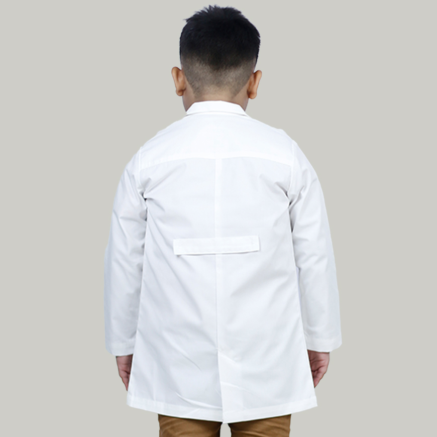 Heedfit Children White Lab Coat: HF-1103V1